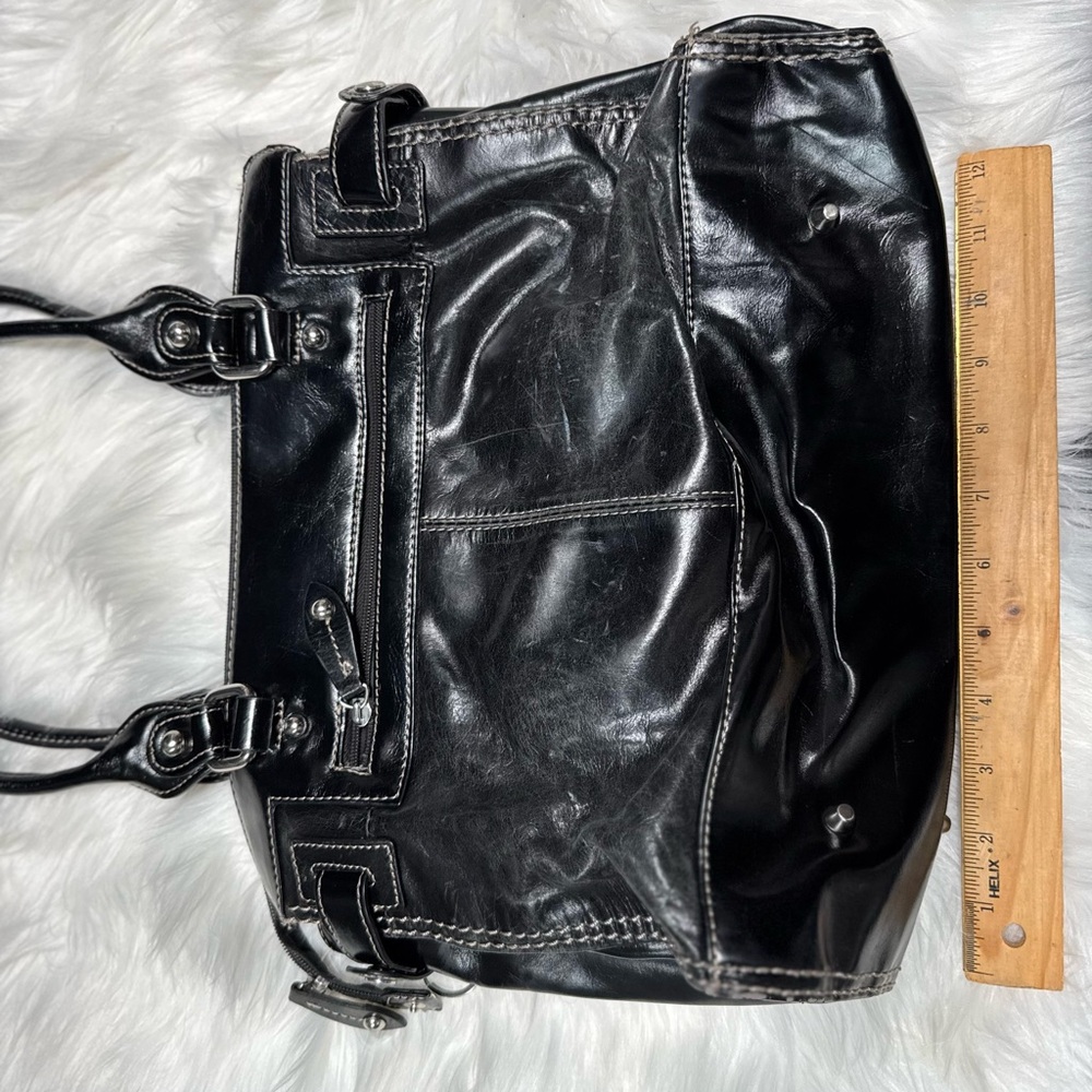 Giani Bernini Shiny Black Shoulder Bag